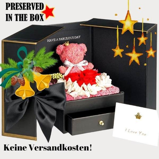 Ewige Rosen und Weihnachten | Infinity-geschenkbox