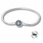 Pandora Style Armband Rund Schwarz Edel