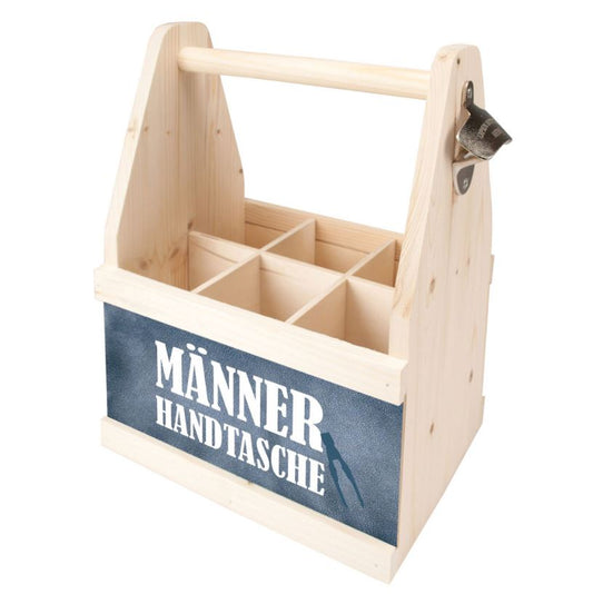 Beer Caddy Männer Bier Tragehilfe aus Holz