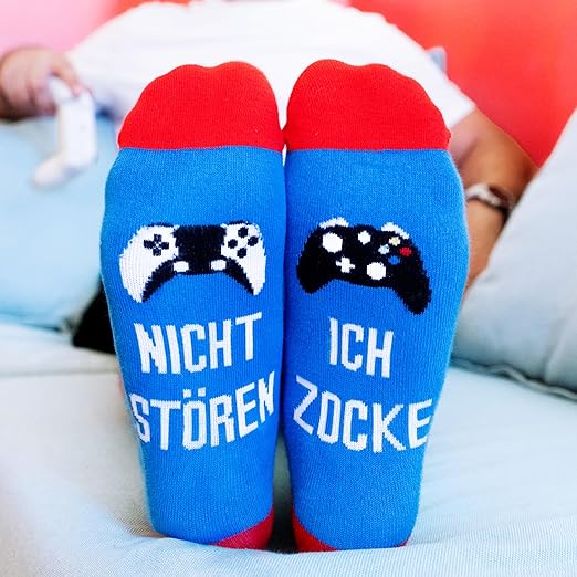 Socken für Gamer - Witziger Artikel für Leute die gerne Videospiele mögen