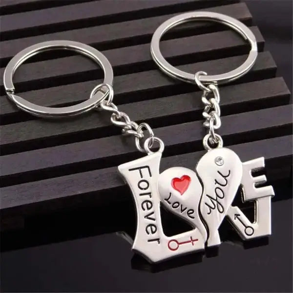 Herzförmiges Schlüsselanhänger-Set – Perfektes Geschenk zum Jahrestag Valentinstag