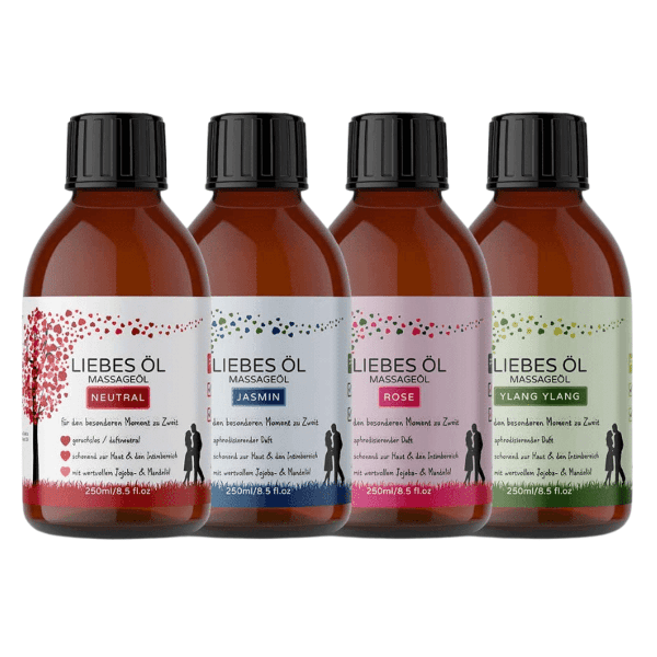 Kitama Massageöl Liebesöl | Partnermassage 250ml pflegendes Öl Set 