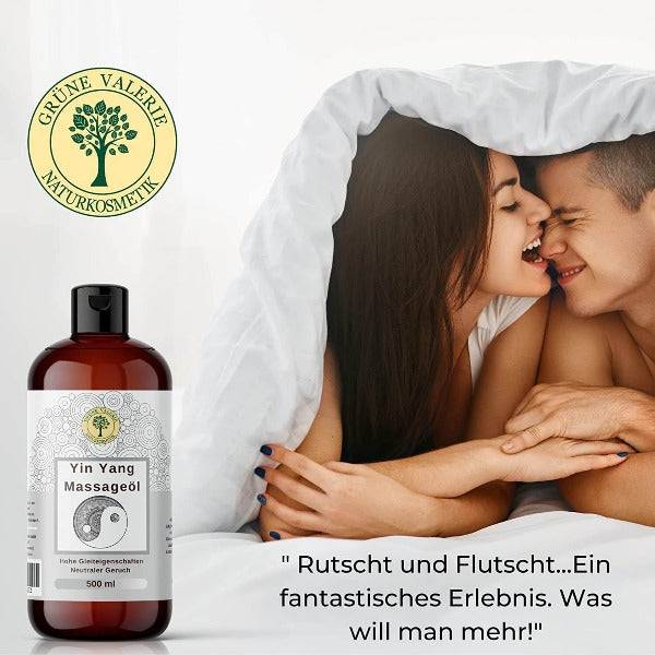 Partnermassagen mit natürlichen Massage-Öl 500ml Flasche